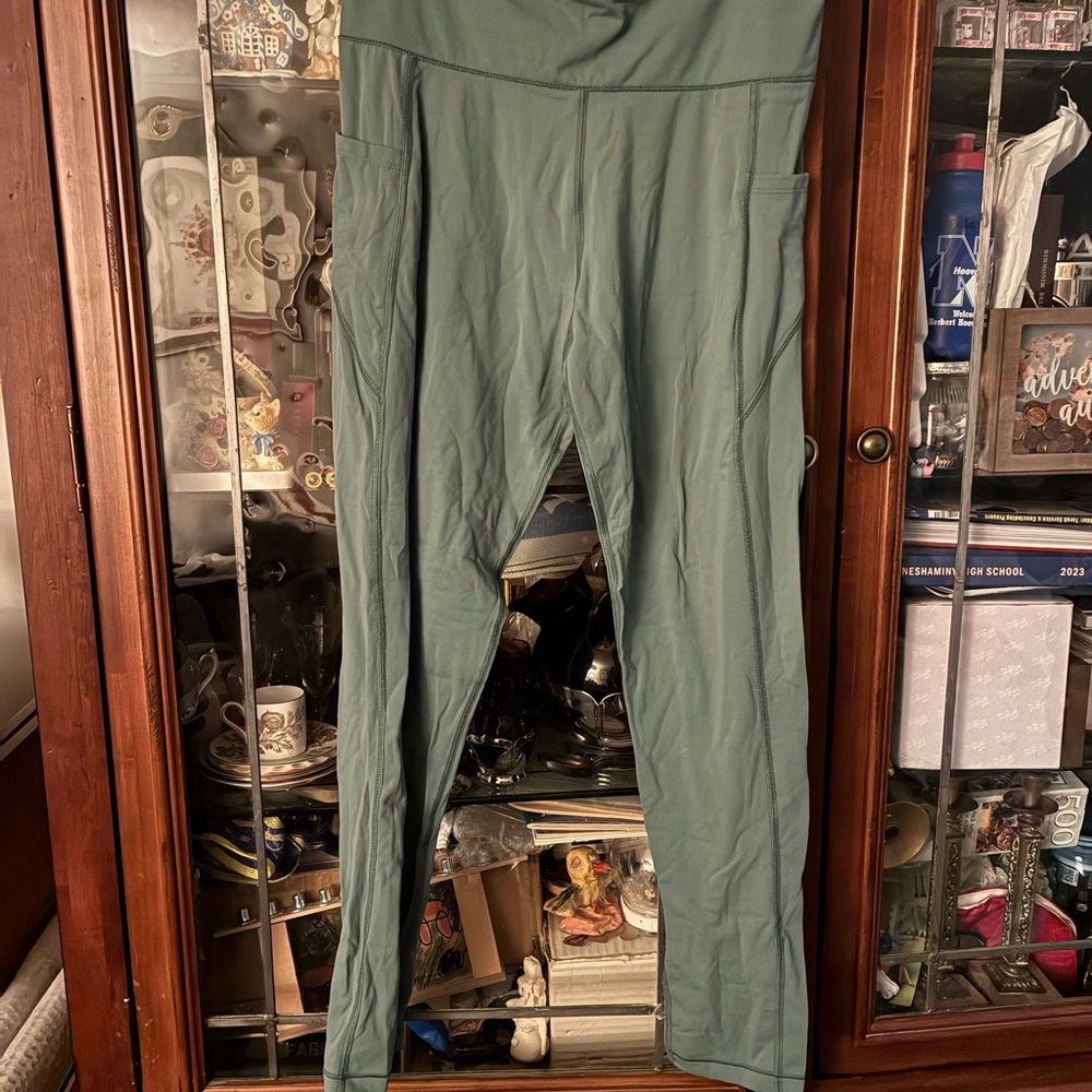 Aeropostale Active Leggings - mint blue color